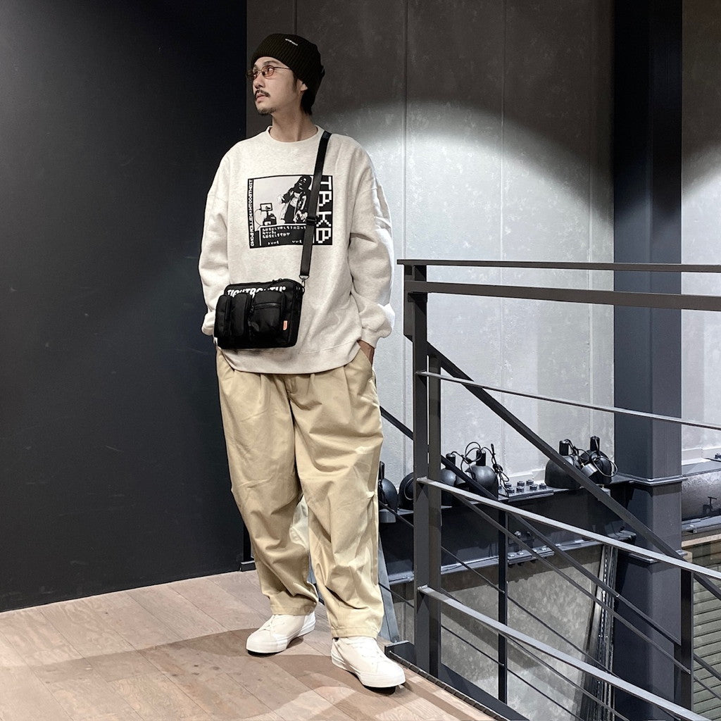 TRIPLE POCKET SACOCHE #BLACK [FW23-A03]