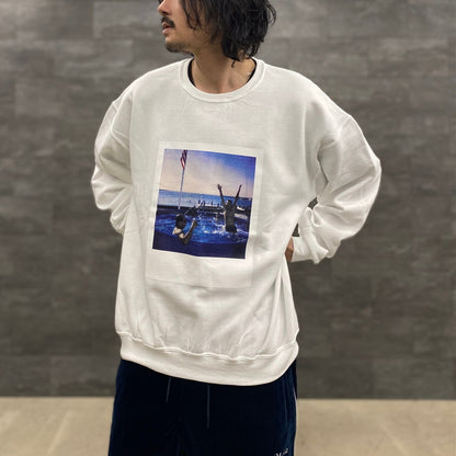 DAVIDE SORRENTI | CREW NECK SWEAT SHIRT -TYPE 2- #WHITE [DAVIDESORRENTI-WM-SS02]