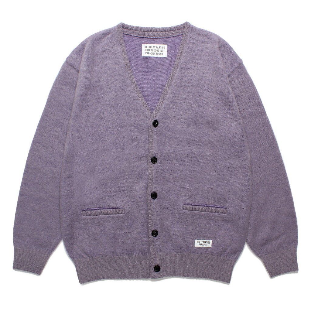 MOHAIR CARDIGAN -TYPE 1- #PURPLE [24SS-WMK-KN05]