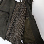 TWEED PUFFY JKT #OLIVE [FW23-JK03]