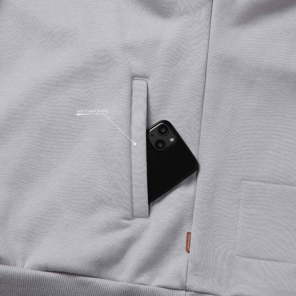 G7-S1「Anchorite」中 H 罩衫 #L-灰色 [GOOPI-23AW-JAN-02]