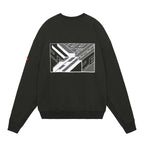 WASHED DIMENSIONS CREW NECK #BLACK [CES25CS08]