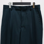 PLEATED TROUSERS -TYPE 2- #D-TURQUOISE [23FW-WMP-TR17]