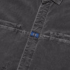 OVERDYE CORD DESIGN BIG SHIRT #CHARCOAL [CES24SH04]