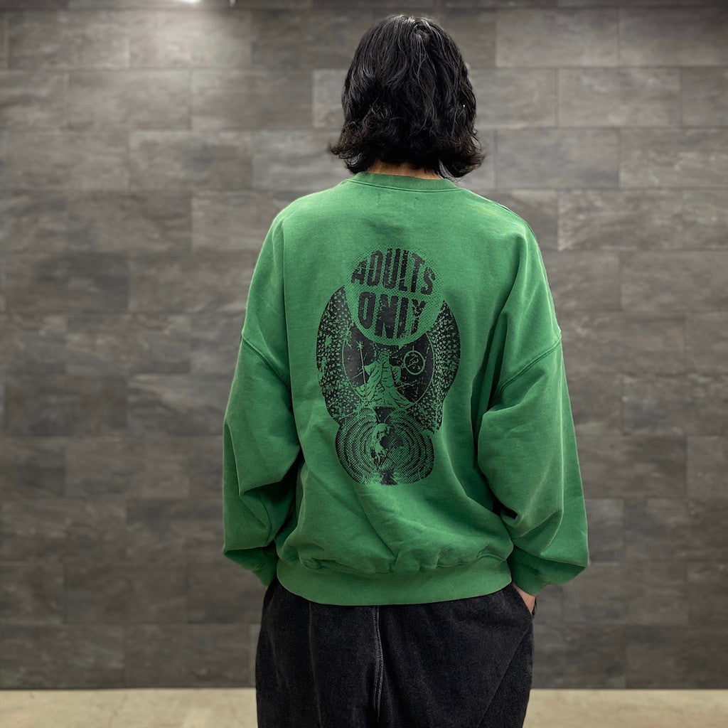 ADULT WASH CREWNECK #GREEN [23SS-SW02-7334]