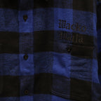 法蘭絨常規領襯衫 - 類型 2- #BLUE [24SSE-WMS-RC02]