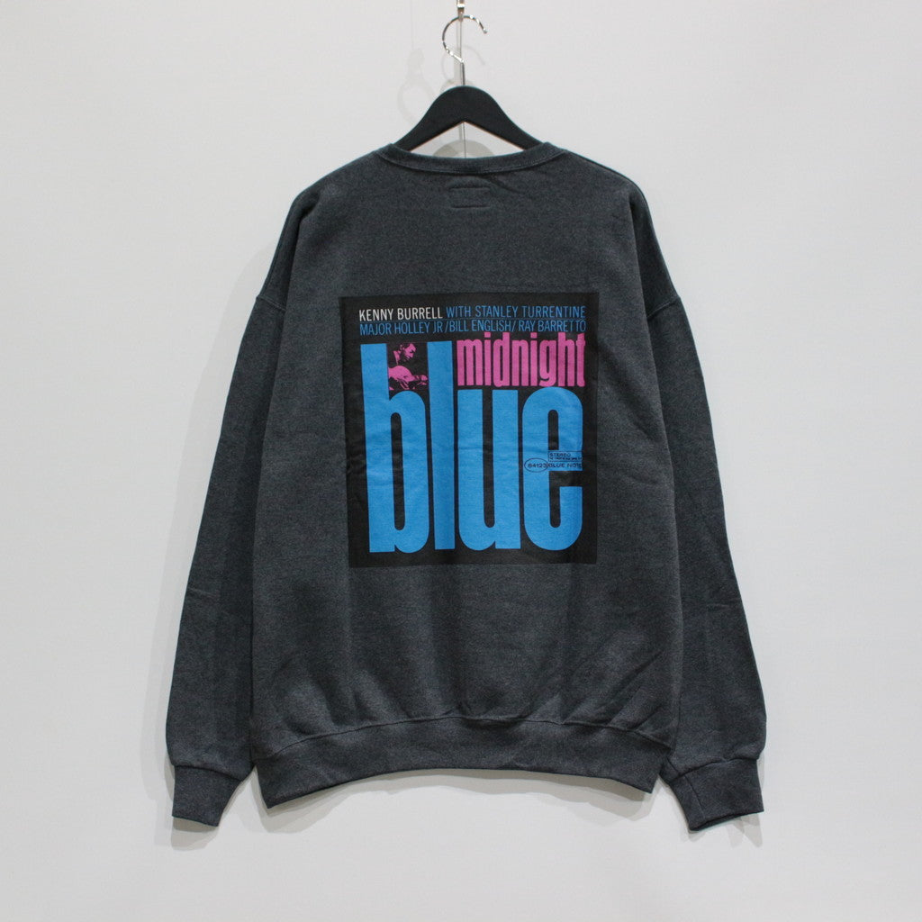 BLUE NOTE | CREW NECK SWEAT SHIRT -TYPE 4- #CHARCOAL [BLUENOTE-WM-SS08]