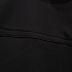 半拉鍊拼接格紋襯衫#黑色 [SC2320-SH04]