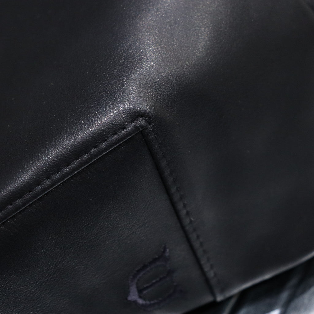 皮革馬爾科姆狩獵#黑色 [23FW-H07]