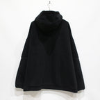 蟒蛇抓絨拉鍊連帽衫 #黑色 [23FW-SW03]