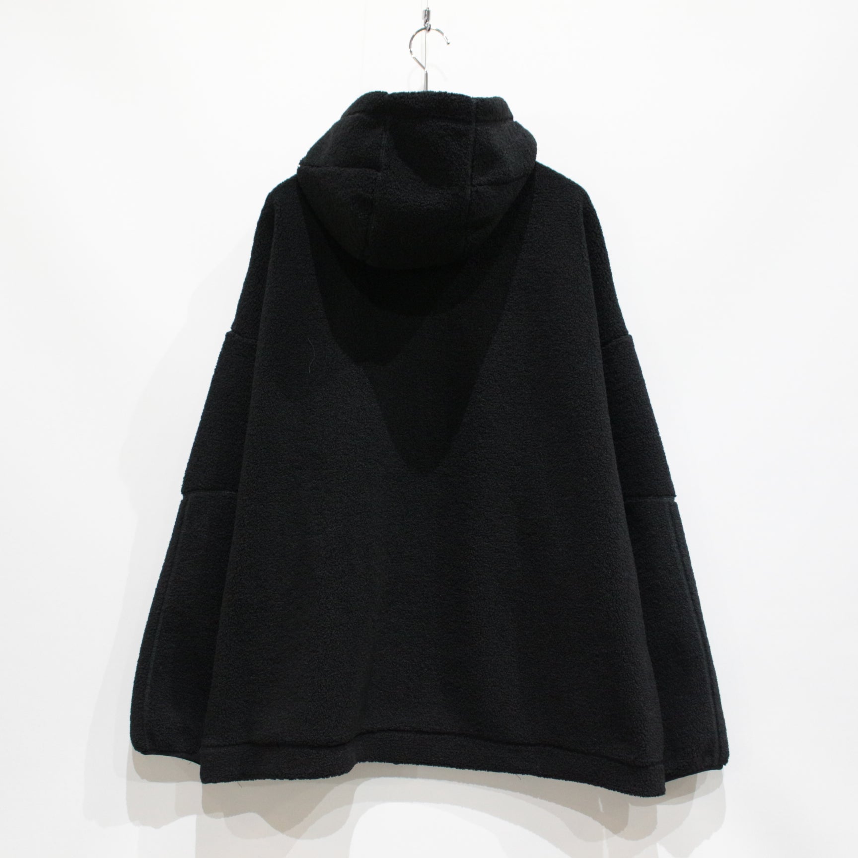 蟒蛇抓絨拉鍊連帽衫 #黑色 [23FW-SW03]