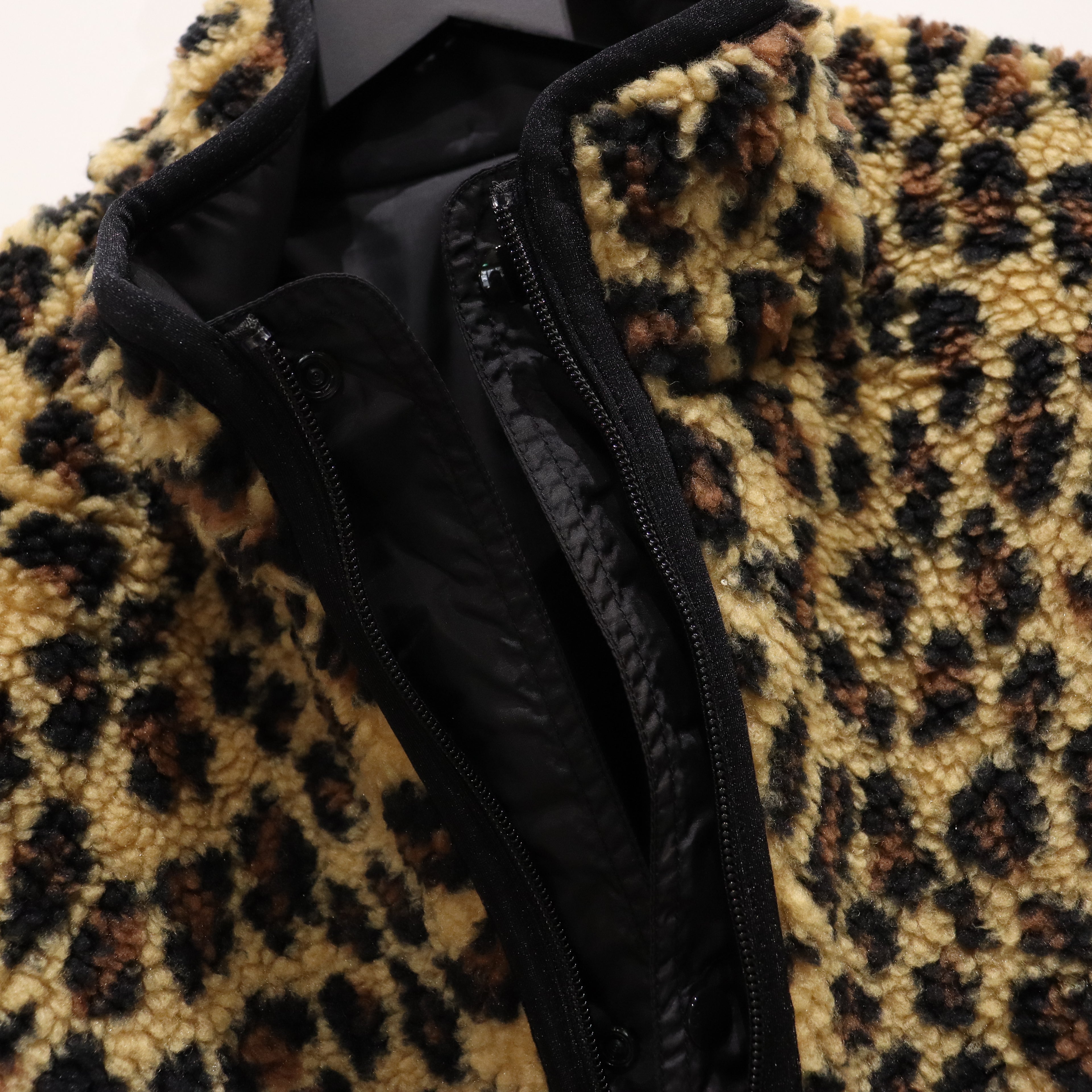 REVERSIBLE LEOPARD BOA JACKET #BEIGE [23FW-WMO-OD06]