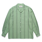 條紋開領襯衫 L/S #GREEN [24SSE-WMS-OC01]