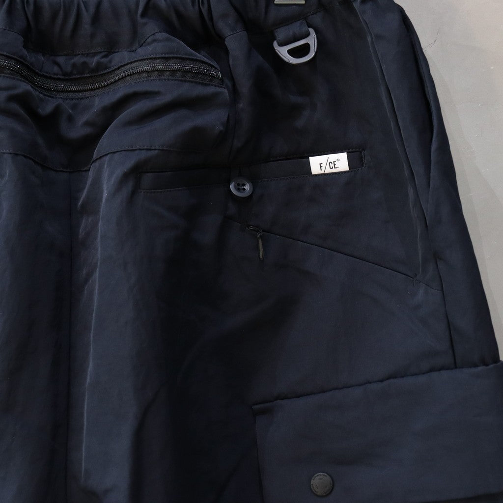 RE-NYLON WIDE CARGO TROUSERS #NAVY [FSU03241U0004]