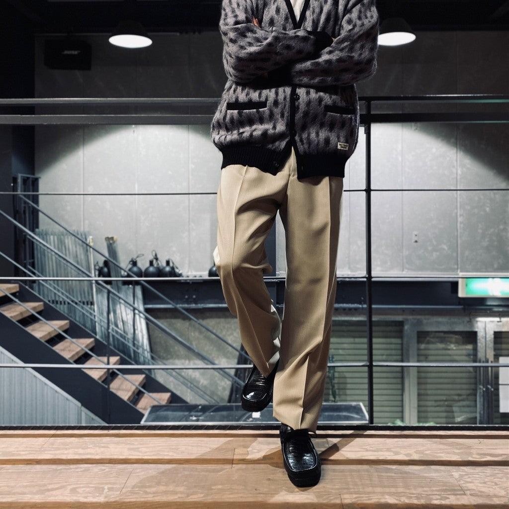 PLEATED TROUSERS -TYPE 2- #L-BEIGE [23SS-WMP-TR05 / 24SSE-WMP-TR02