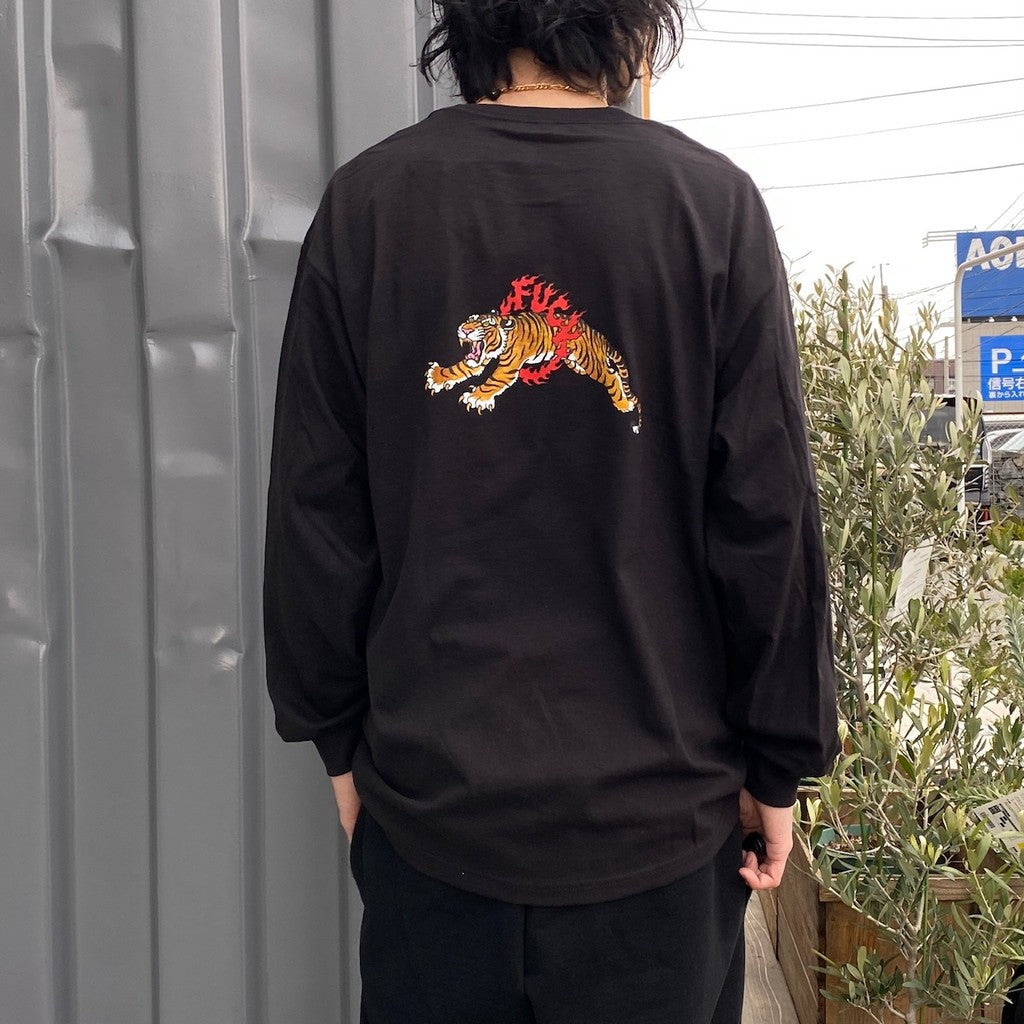 提姆李 | 圓領長袖 T 卹 #黑色 [24SS-WMT-LT02]