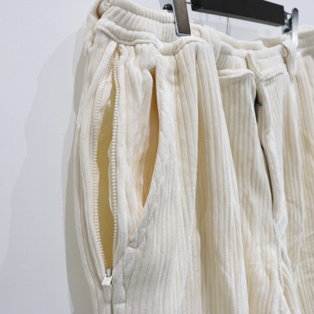KNIT CORD BALLOON PANTS #WHITE [FW23-B08]