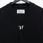LETTERED CARDIGAN -TYPE 2- #BLACK [23FW-WMK-KN24]