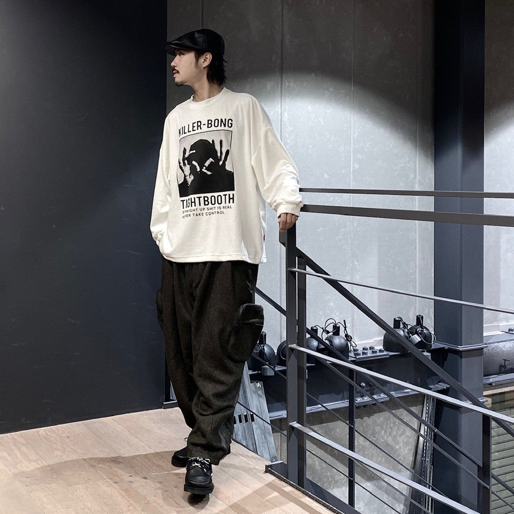 TBKB | HAND SIGN VELOURS #WHITE [FW23-TBKB10]