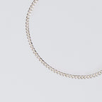 Flat Link Necklace Large 60cm #SILVER [XON025]