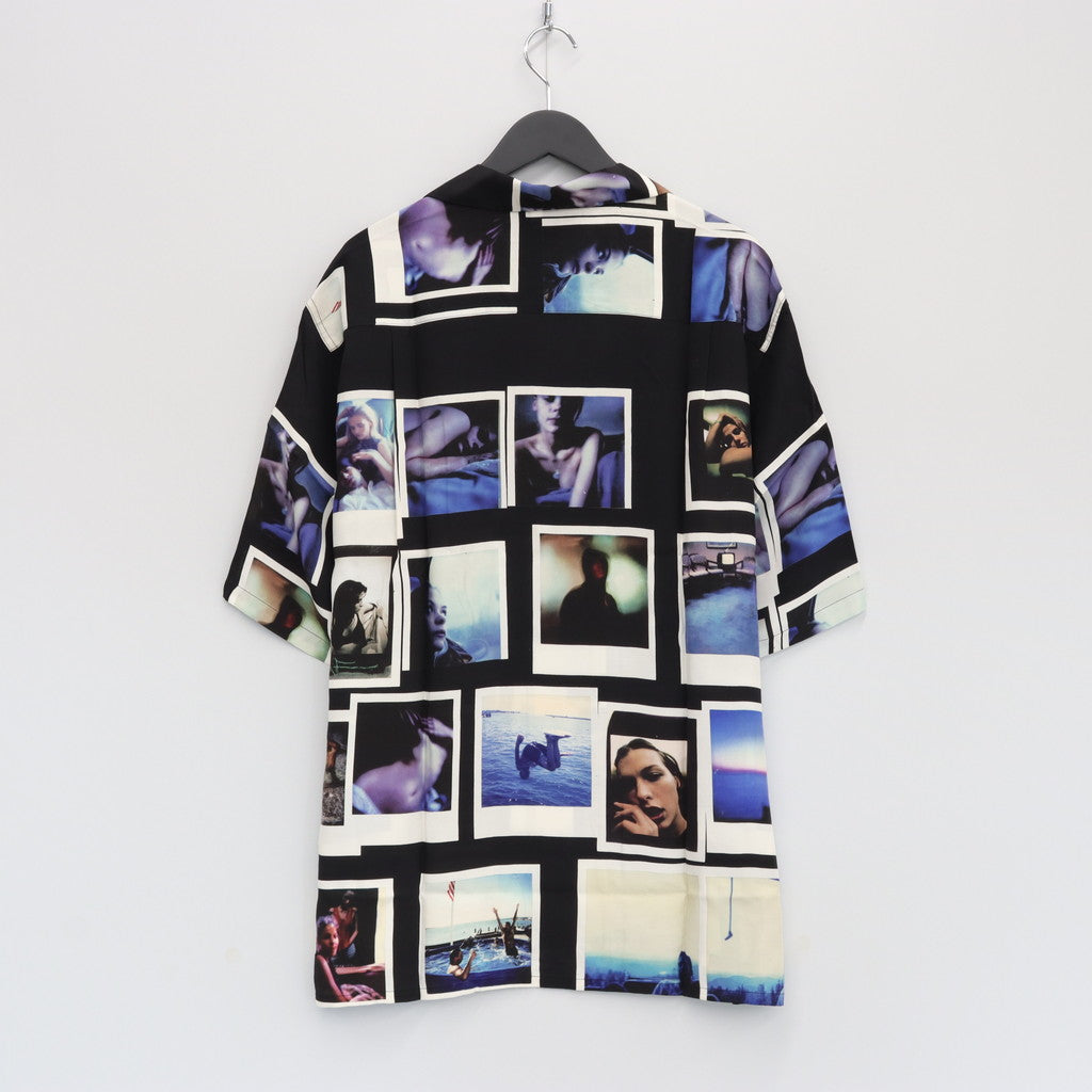 DAVIDE SORRENTI | S/S HAWAIIAN SHIRT -TYPE 2- #BLACK [DAVIDESORRENTI-W