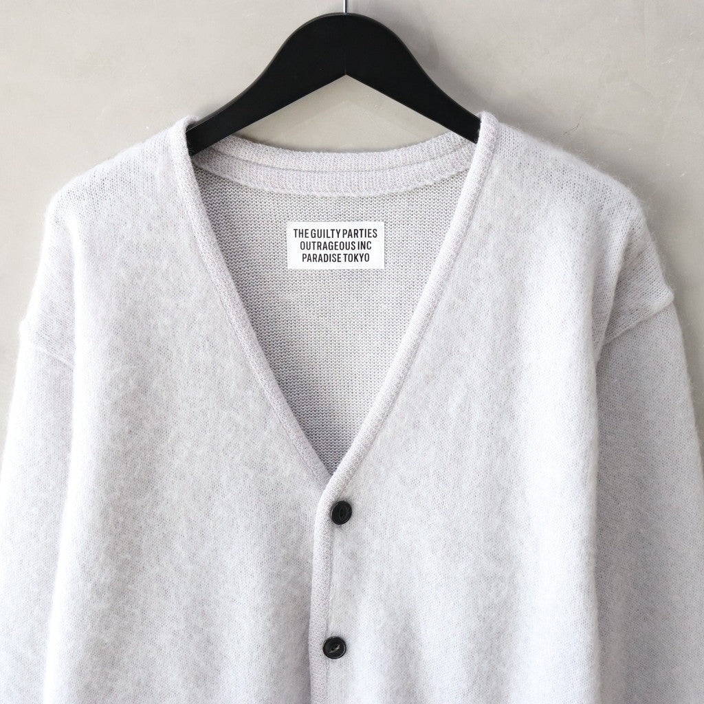MOHAIR CARDIGAN -TYPE 1- #GRAY [24SS-WMK-KN05] – cocorozashi