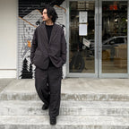 TECH EASY TROUSERS TWILL #CHARCOAL [BP-34024]