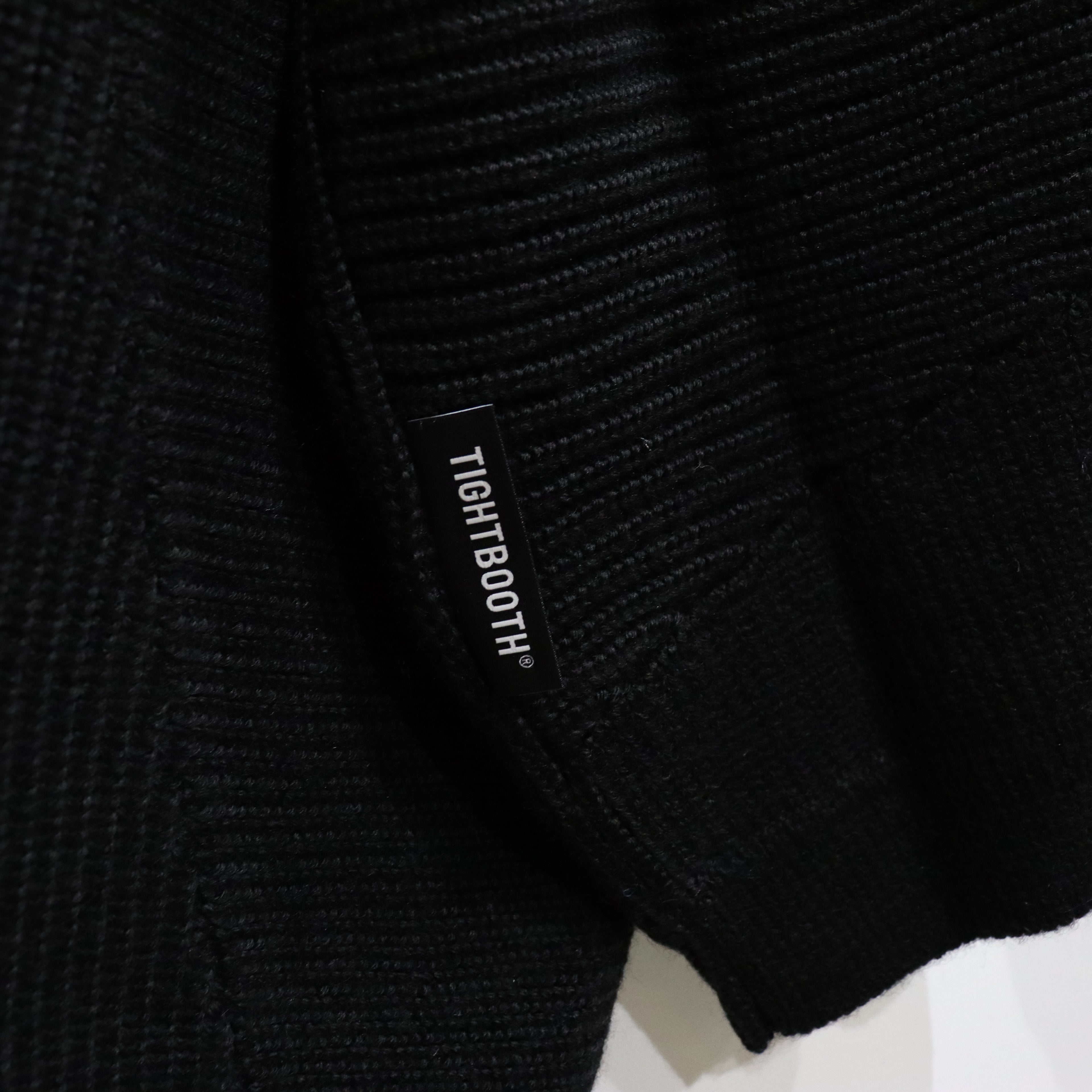 SPLICE KNIT SWEATER #BLACK [FW23-KN01]