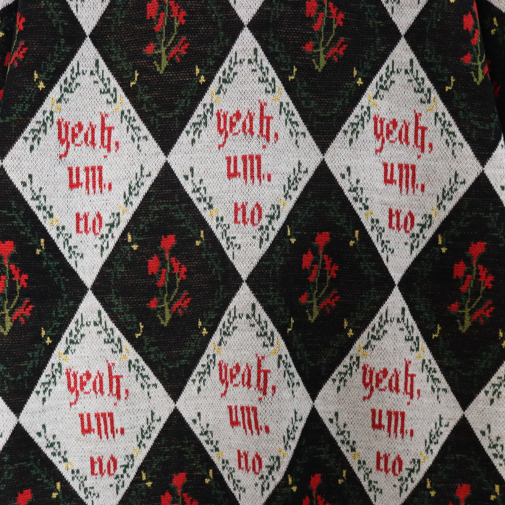 YEAH UM NO 針織開襟衫#黑色 [SC2320-KN07]