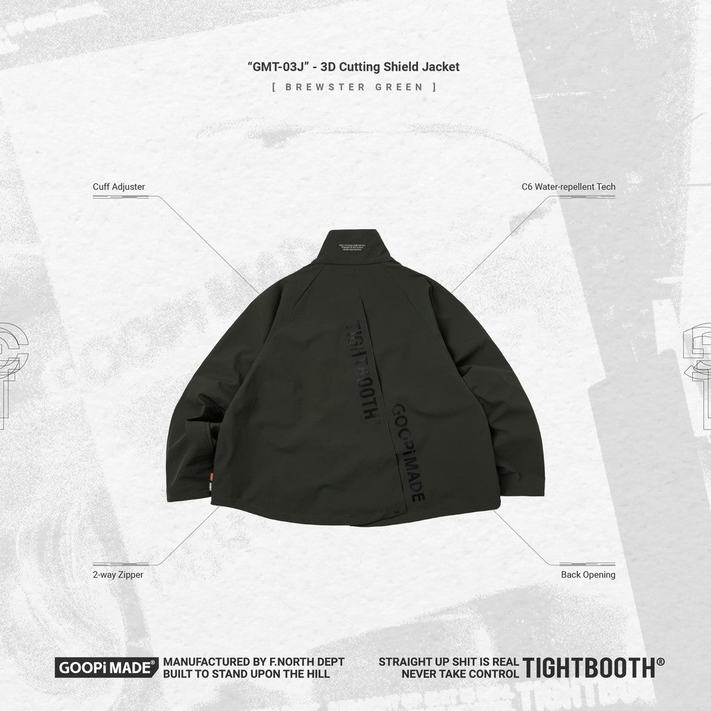TBPR | “GMT-03J” 3D 切割屏蔽外套 #BREWSTER 綠色 [GOOPI-23AW-DEC-TBPR-03]