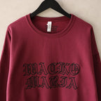 CREW NECK SWEAT SHIRT -TYPE 1- #BURGUNDY [24SS-WMC-SS01]