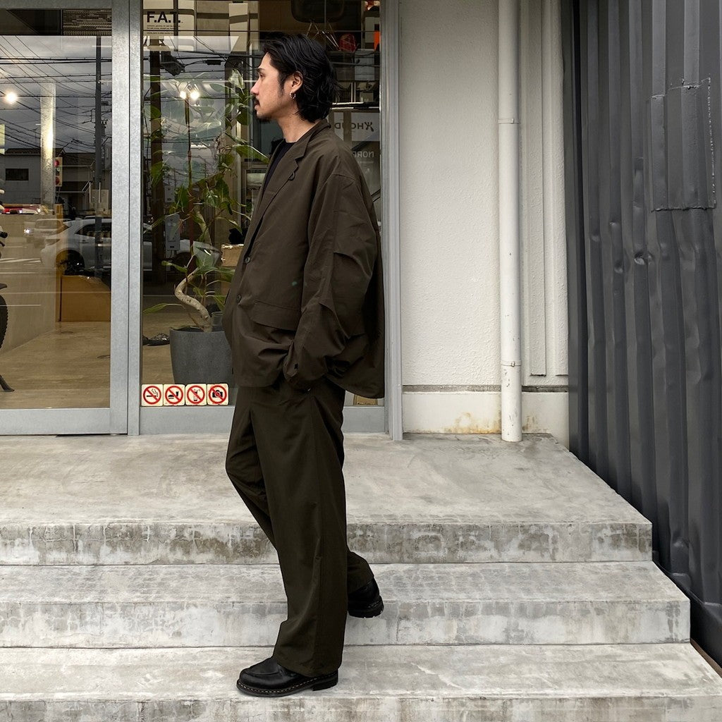 TECH EASY 斜紋長褲 #D-OLIVE [BP-34024]