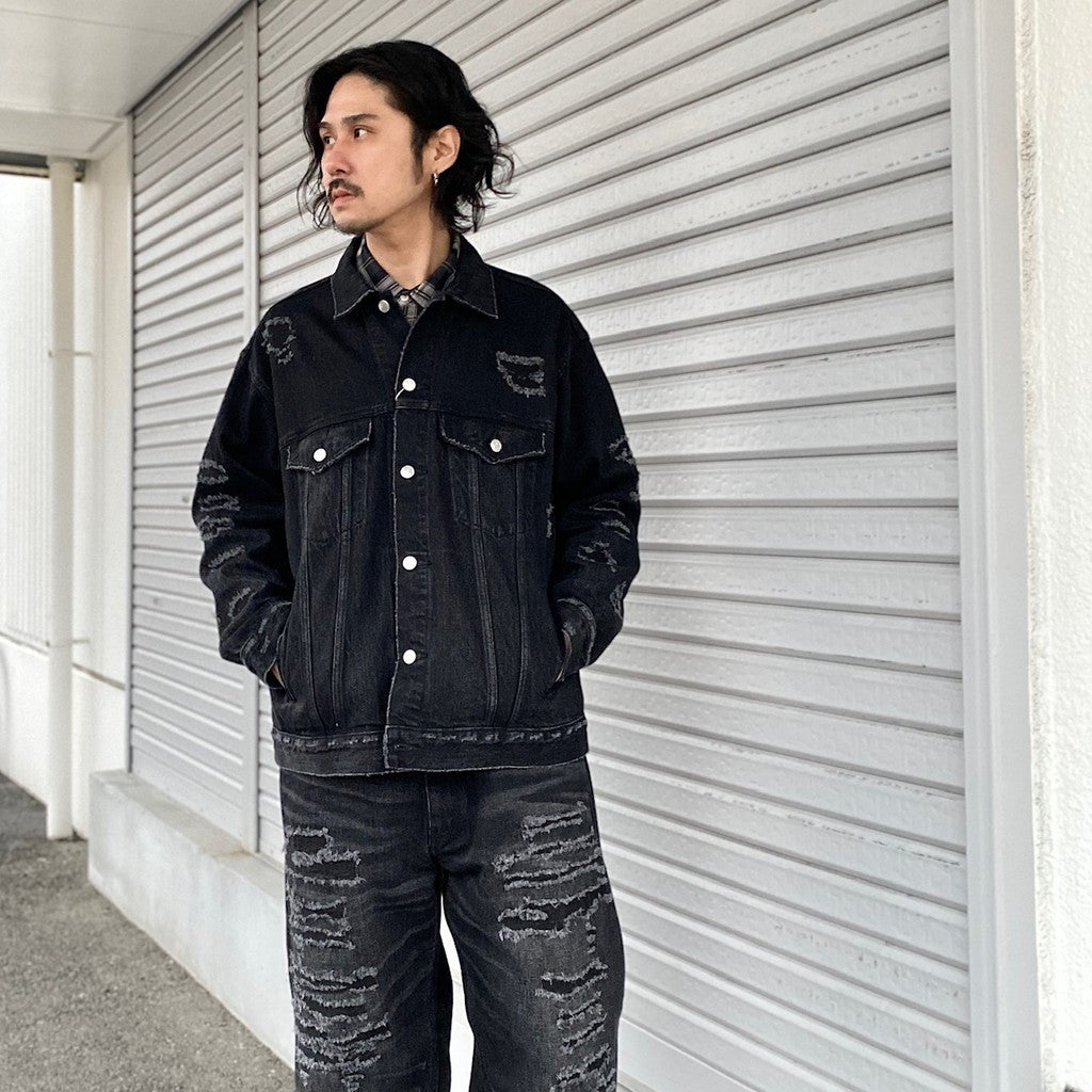 BORO TRACKER JACKET #BLACK [24SS-FS-04 / FS1411]
