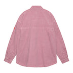 OVERDYE CORD DESIGN BIG SHIRT #PINK [CES24SH04]