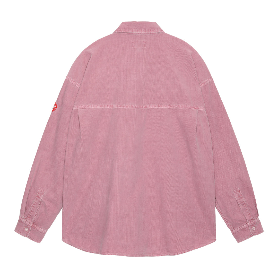 OVERDYE CORD DESIGN BIG SHIRT #PINK [CES24SH04]