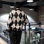 YEAH UM NO 針織開襟衫#黑色 [SC2320-KN07]