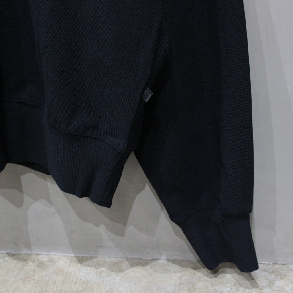 科技彈性平紋針織圓領衫 #黑色 [BE-60024]