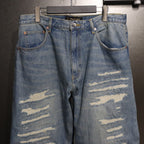 BORO BAGGIE DENIM PANTS #INDIGO [24SS-FS-04 / FS1403]