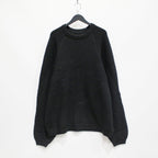 SPLICE KNIT SWEATER #BLACK [FW23-KN01]