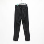 PLEATED TROUSERS -TYPE 2- #BLACK [23FW-WMP-TR02]