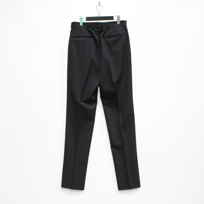 PLEATED TROUSERS -TYPE 2- #BLACK [23FW-WMP-TR02]