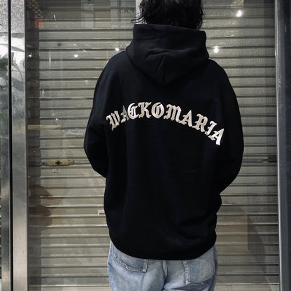 HEAVY WEIGHT PULLOVER HOODED SWEAT SHIRT -TYPE 2- #BLACK [24SS-WMC-SS05]