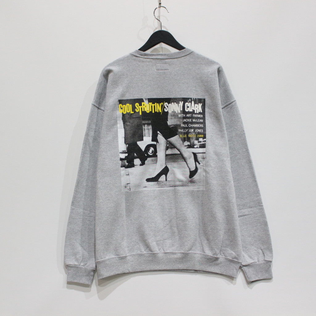 BLUE NOTE | CREW NECK SWEAT SHIRT -TYPE 2- #GRAY [BLUENOTE-WM-SS06]