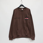 CREW NECK SWEAT SHIRT -TYPE 2- #BROWN [23FW-WMC-SS10]