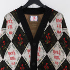 YEAH UM NO 針織開襟衫#黑色 [SC2320-KN07]