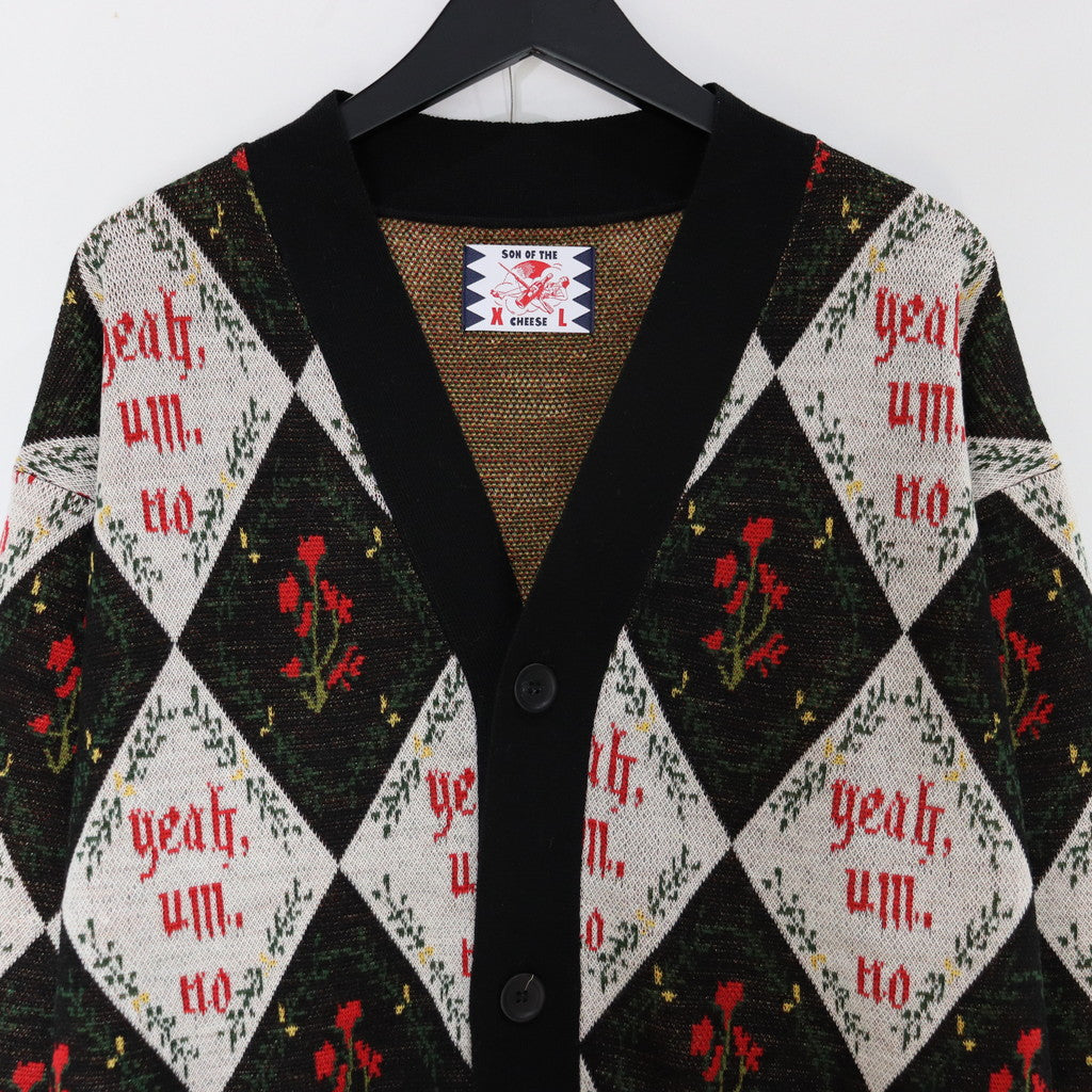 YEAH UM NO 針織開襟衫#黑色 [SC2320-KN07]