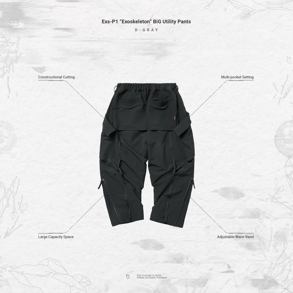 Exs-P1 "Exoskeleton" Big Utility Pants #D-GRAY [GOOPI-23AW-DEC-01]