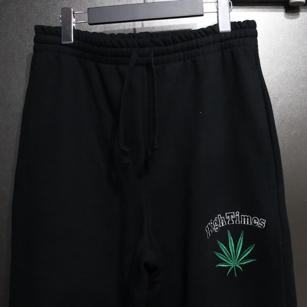 HIGHTIMES | HEAVY WEIGHT SWEAT PANTS -TYPE 2- #BLACK [HIGHTIMES-WM-SP03]