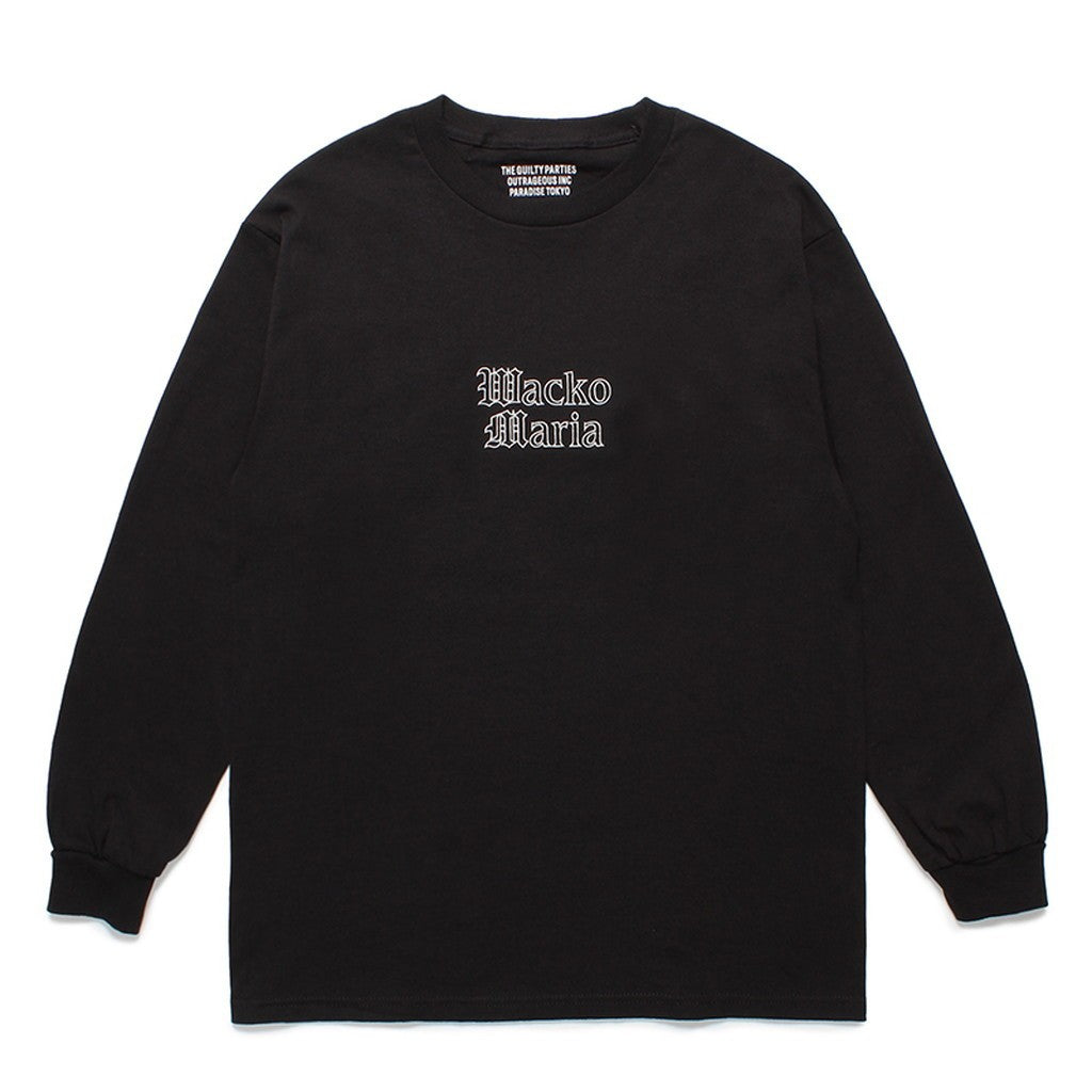 CREW NECK LONG SLEEVE T-SHIRT #BLACK [24SS-WMT-LT01] – cocorozashi