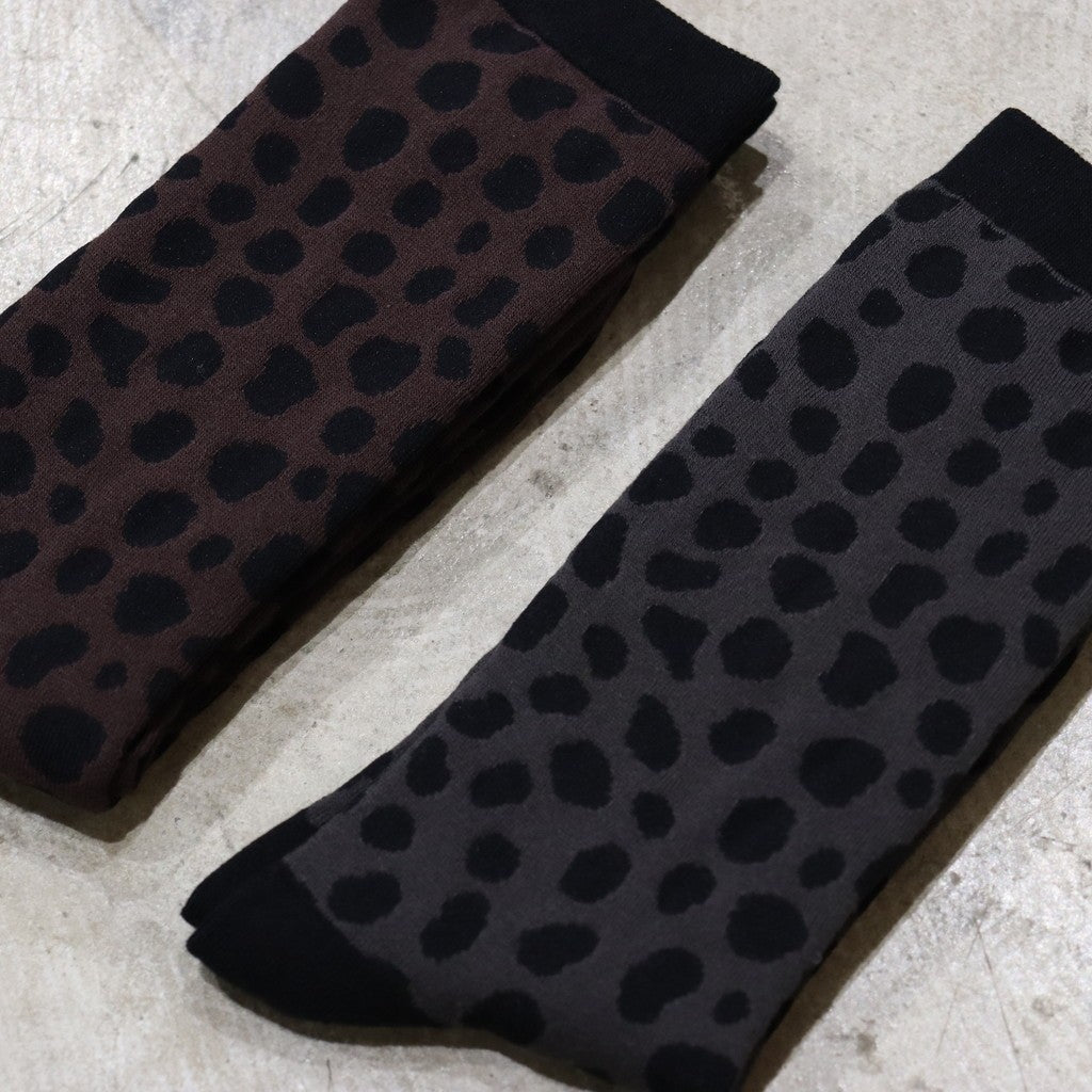 豹紋襪#灰色 [24SS-WMA-SO03]